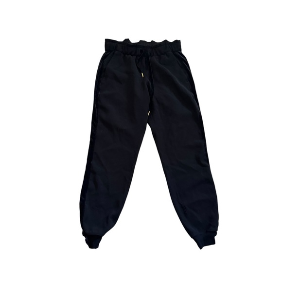 lululemon On the Fly Jogger with Velvet Stripe in Black Sz 6 - Picture 2 of 10
